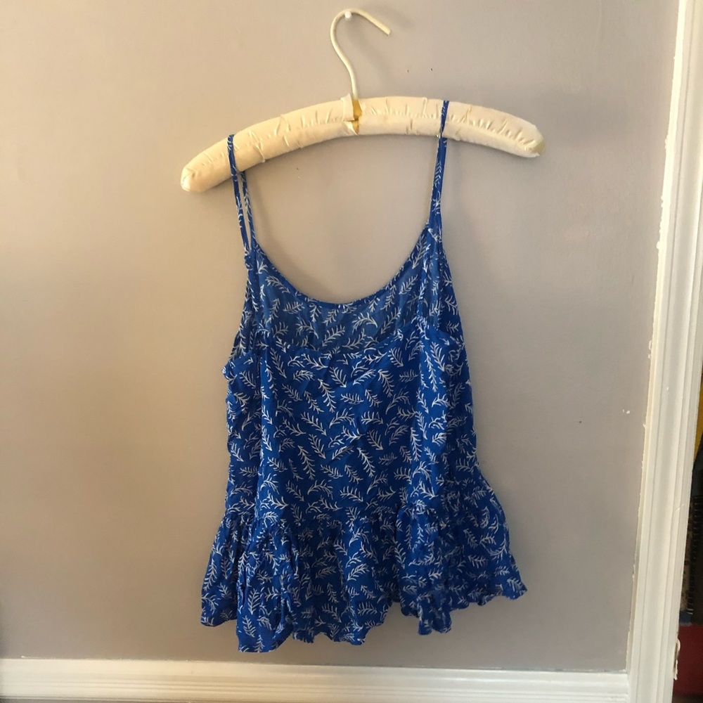 Peplum blue top!